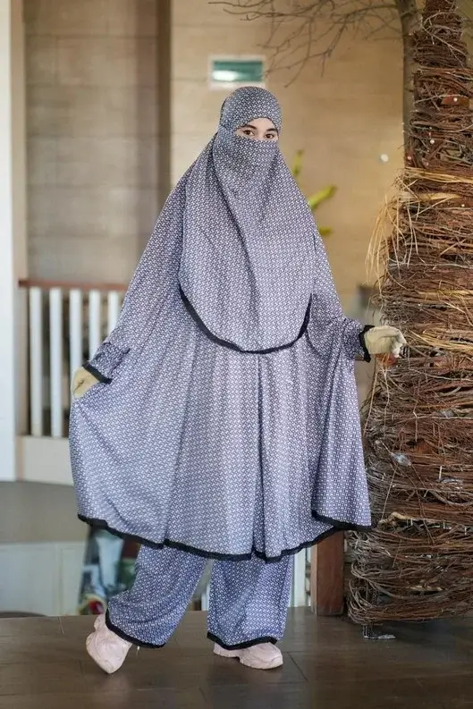 khimar-22 প্রিমিয়াম খিমার প্লাজো সেট KH-22 - Image 1