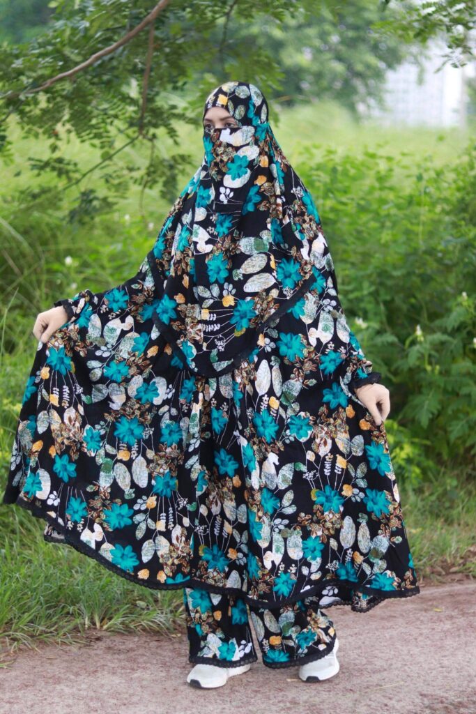 khimar-28 প্রিমিয়াম খিমার প্লাজো সেট KH-28 - Image 1